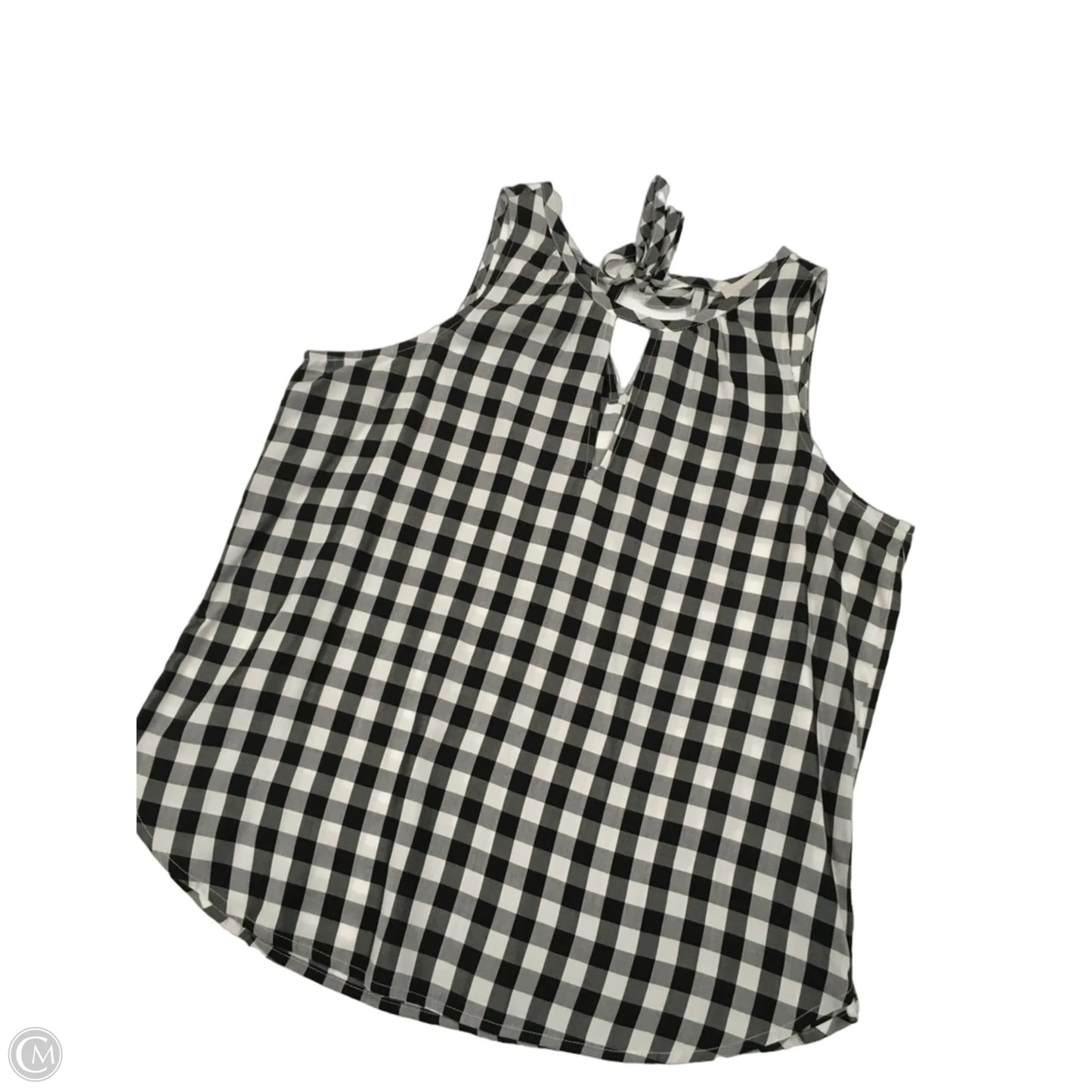 Top Sleeveless By Loft In Black & White, Size: Sp