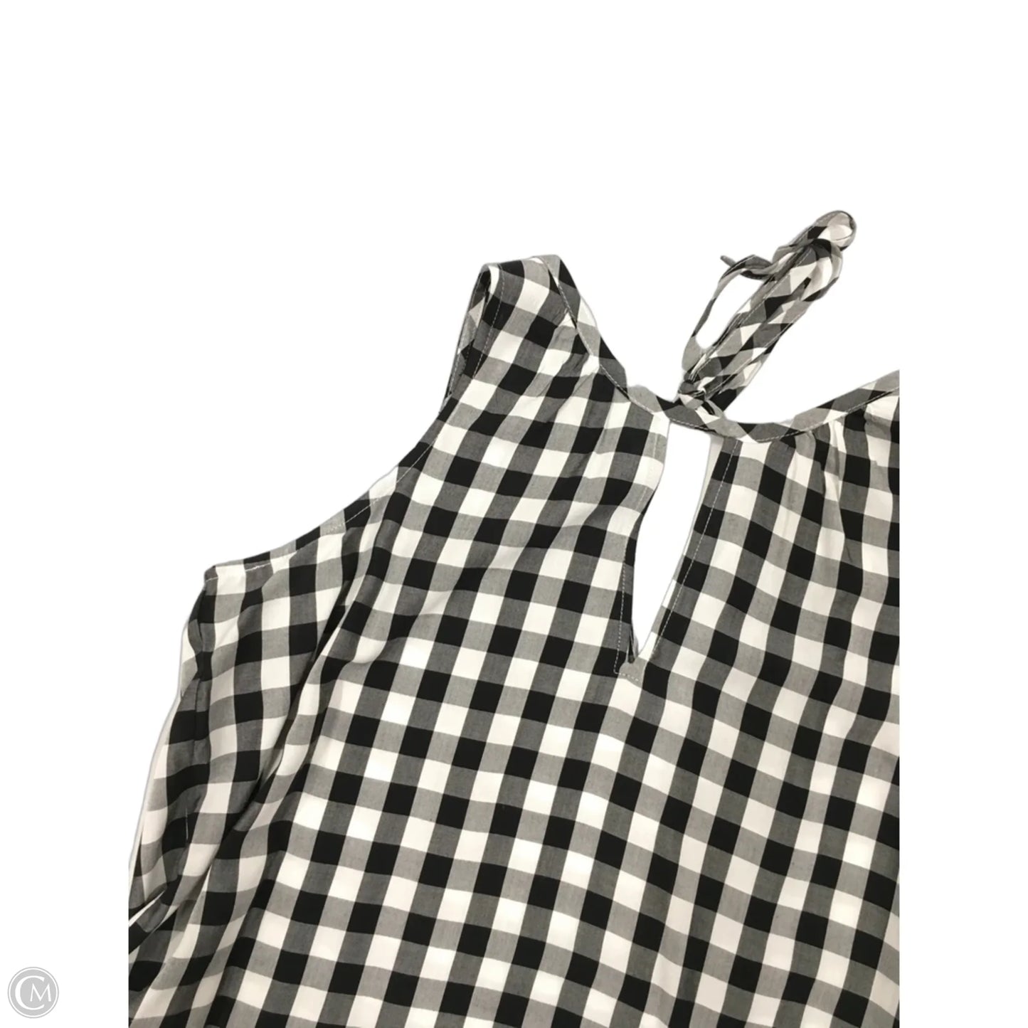 Top Sleeveless By Loft In Black & White, Size: Sp