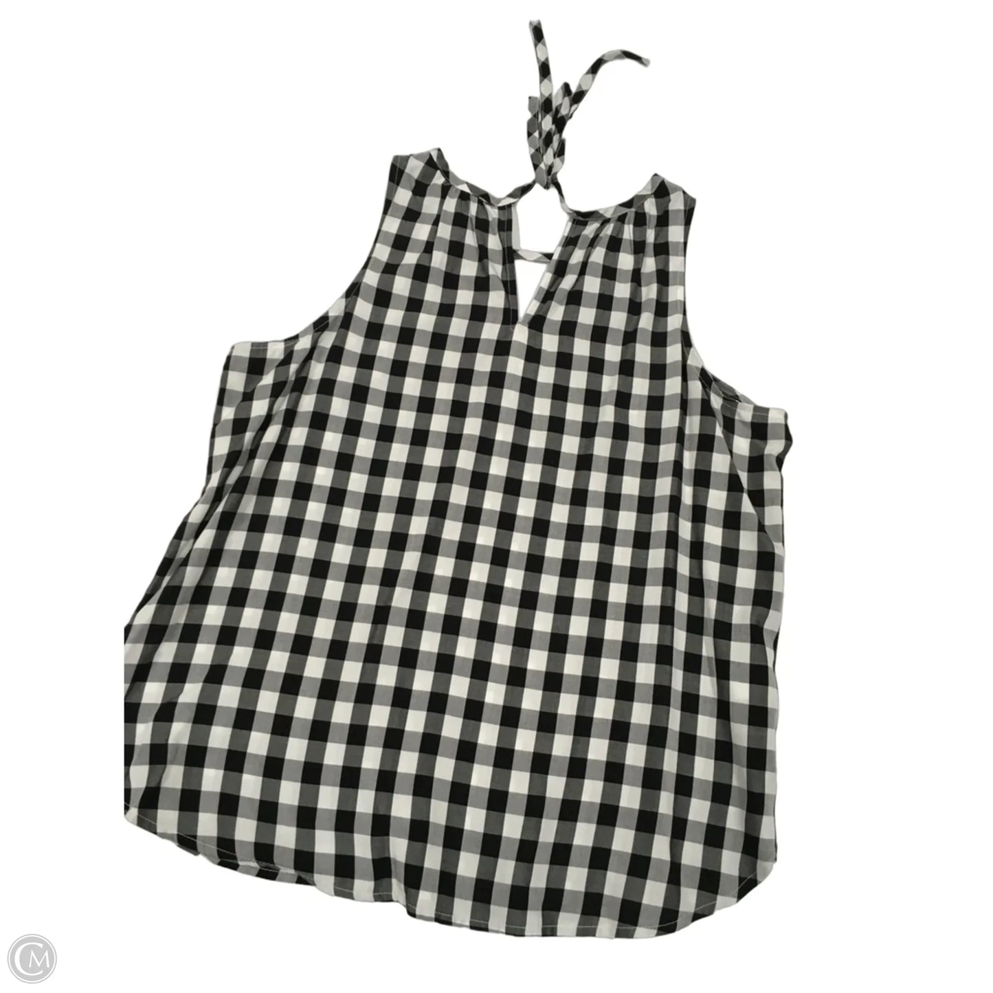 Top Sleeveless By Loft In Black & White, Size: Sp