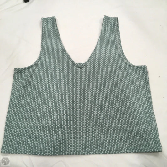 Top Sleeveless By Madewell In Aqua, Size: Xl