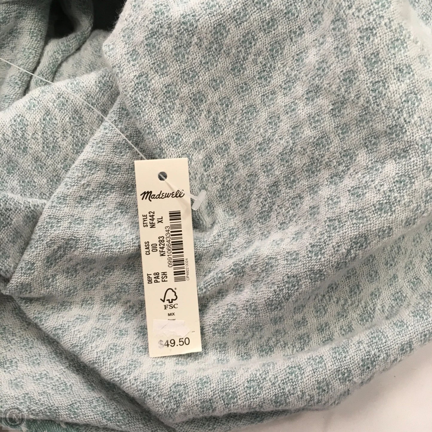 Top Sleeveless By Madewell In Aqua, Size: Xl
