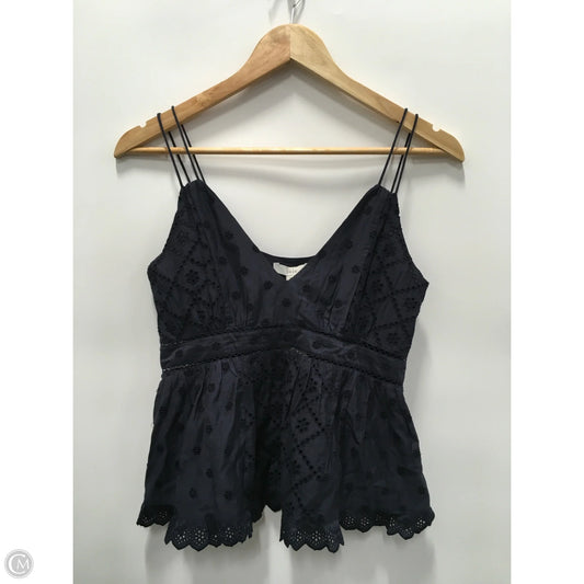 Top Sleeveless By Joie In Navy, Size: Xs