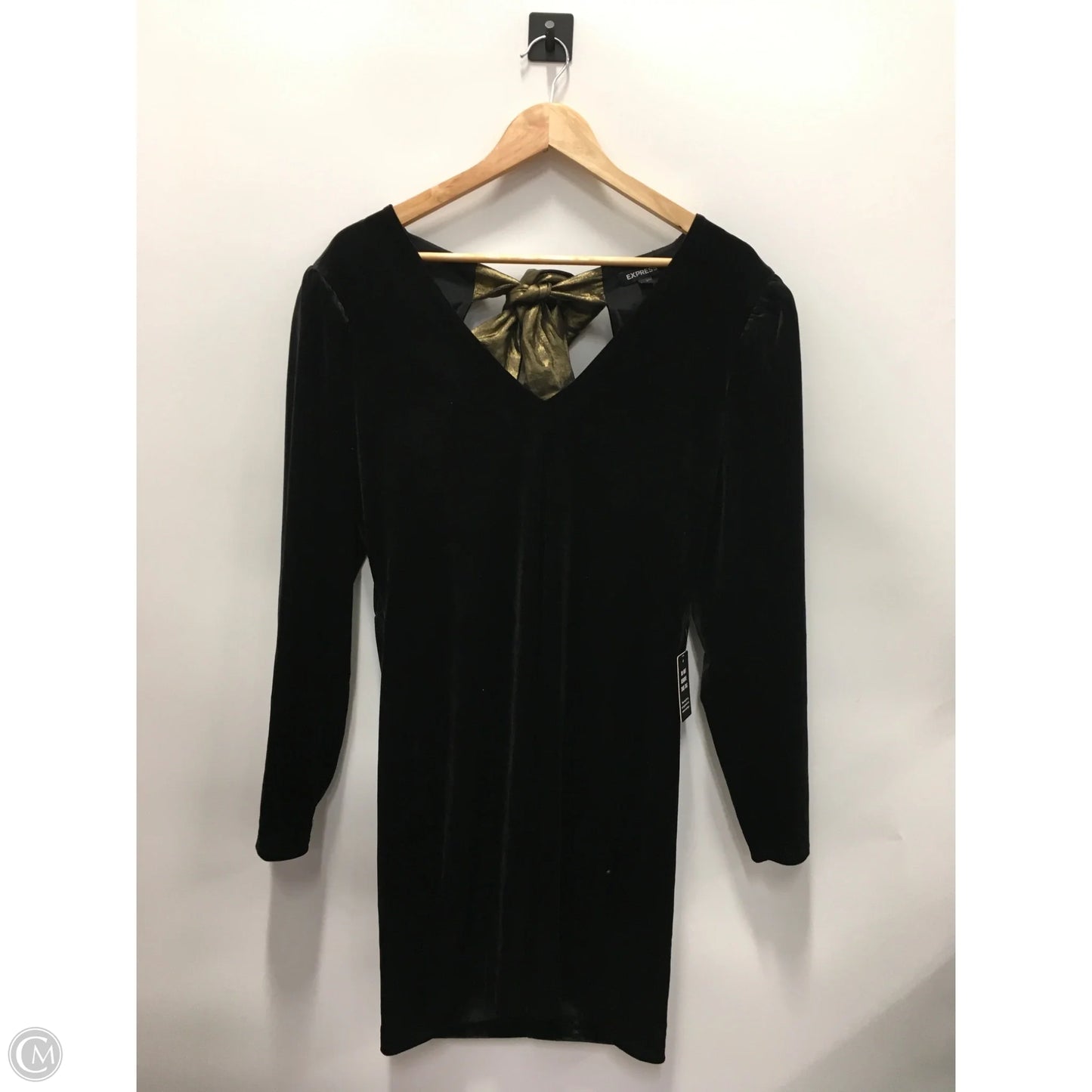 Dress Party Short By Express In Black & Gold, Size: L