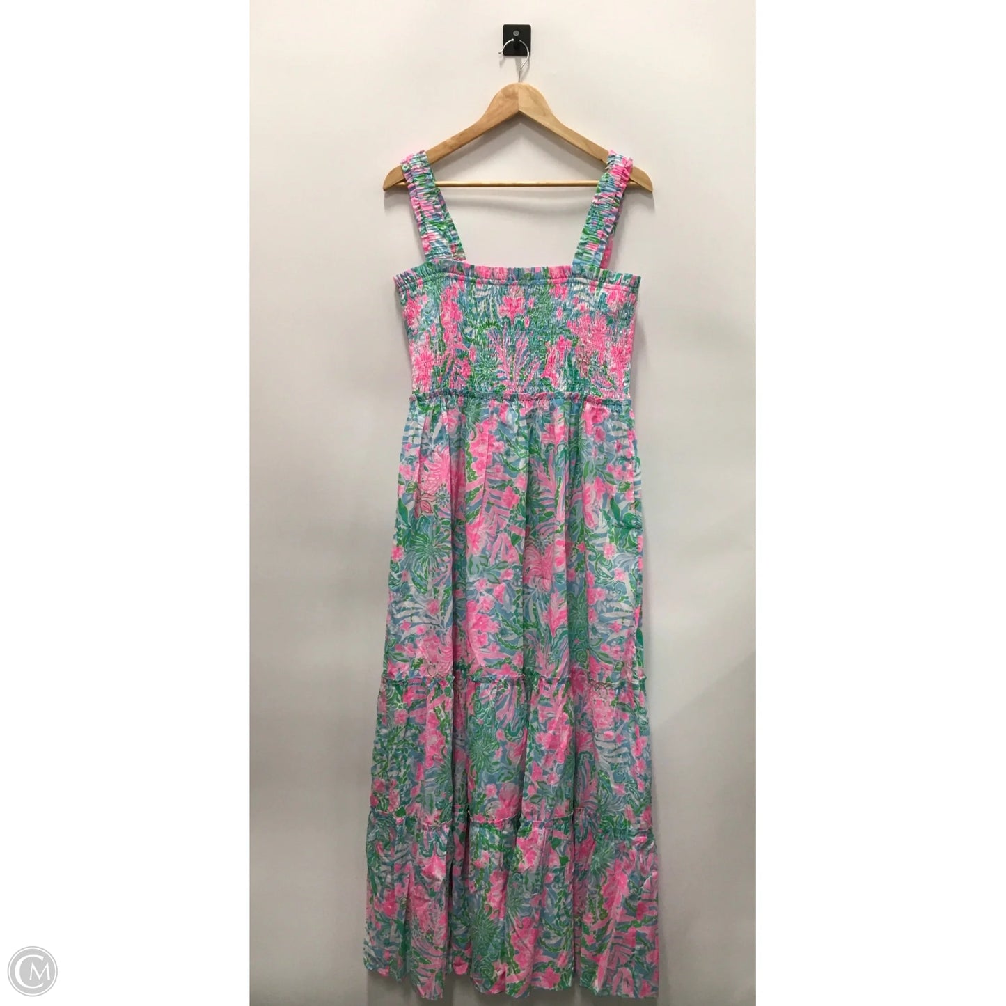 Dress Designer By Lilly Pulitzer In Blue & Pink, Size: 14