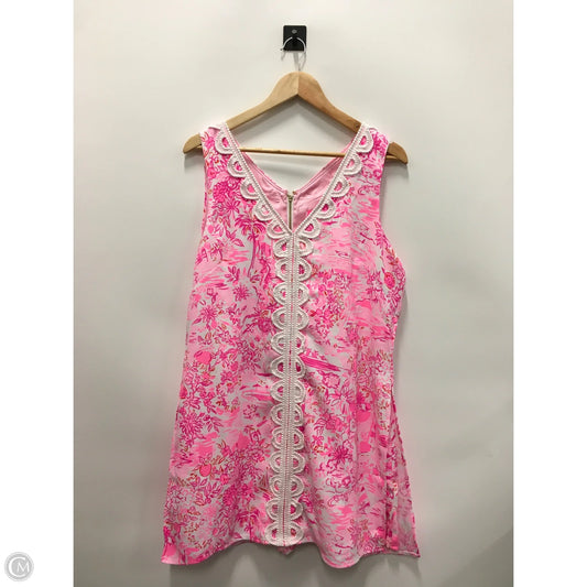 Dress Designer By Lilly Pulitzer In Pink, Size: 14