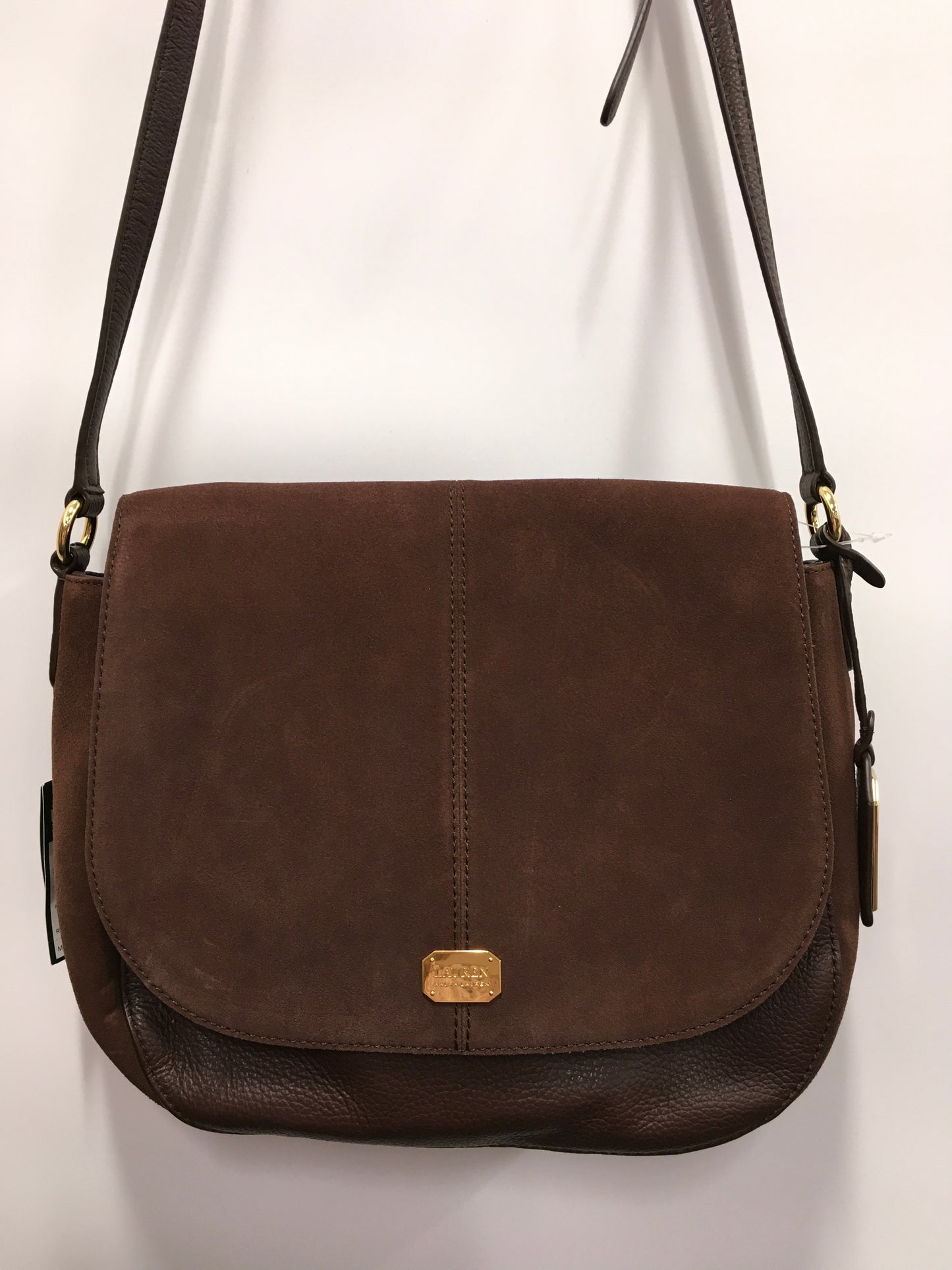 Crossbody Leather By Lauren By Ralph Lauren, Size: Large