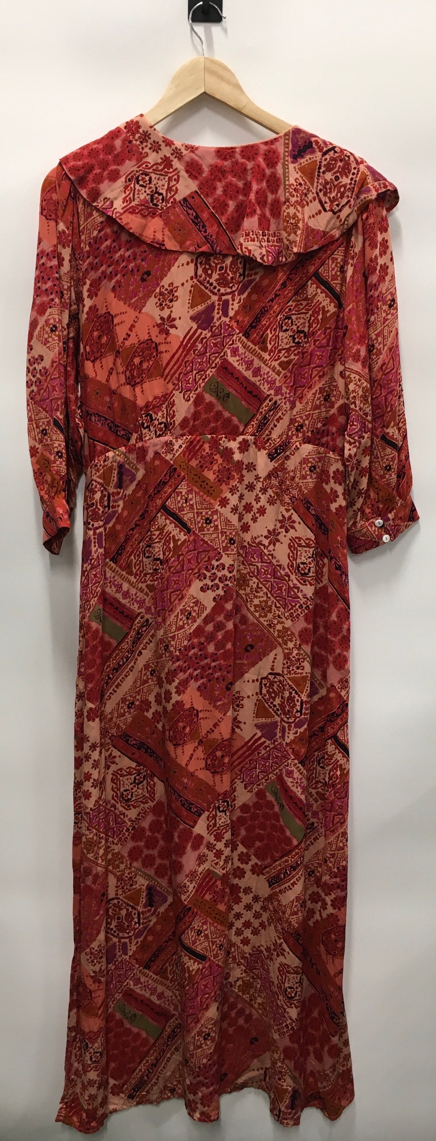 Orange & Pink Dress Casual Maxi Free People, Size L