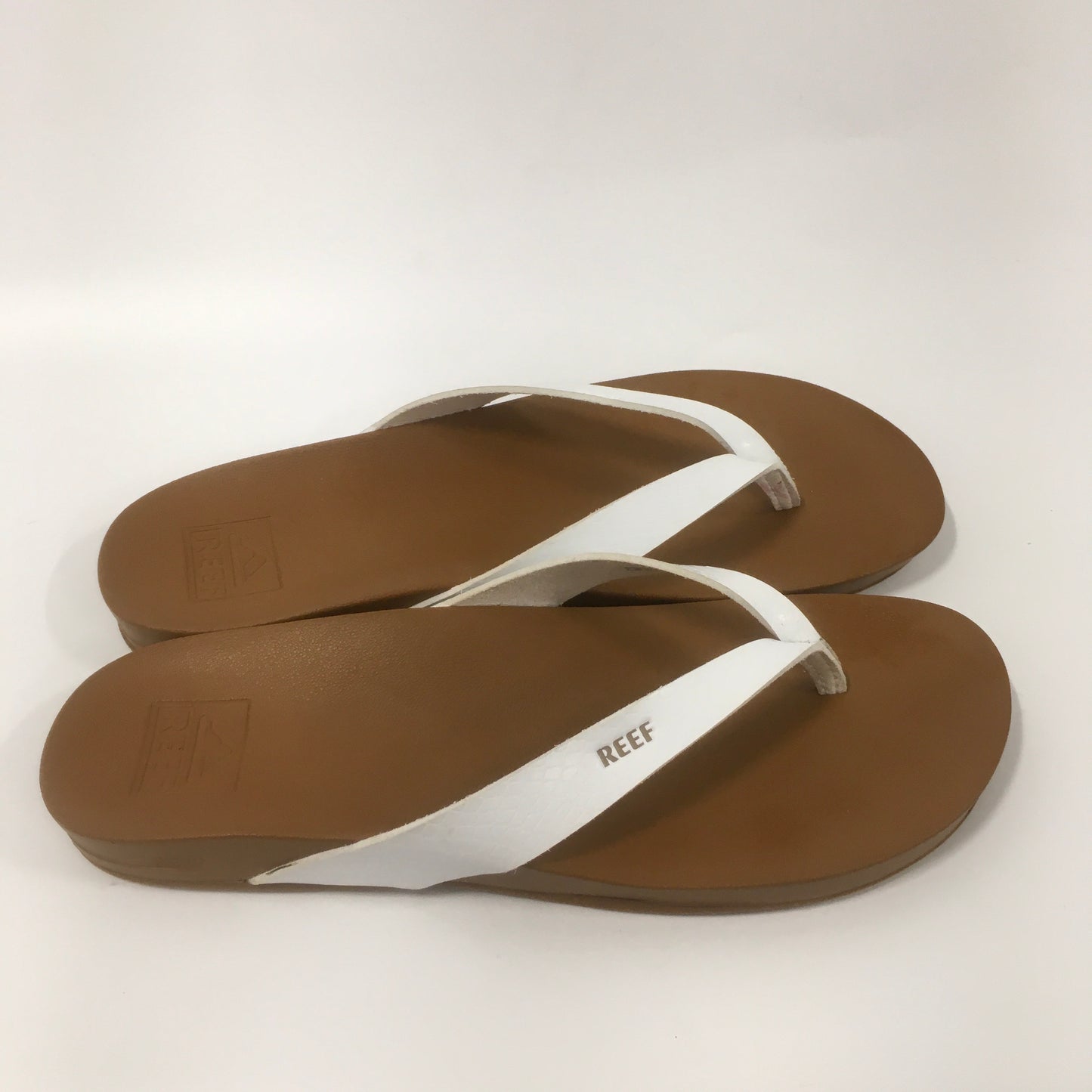 White Sandals Flip Flops Reef, Size 7