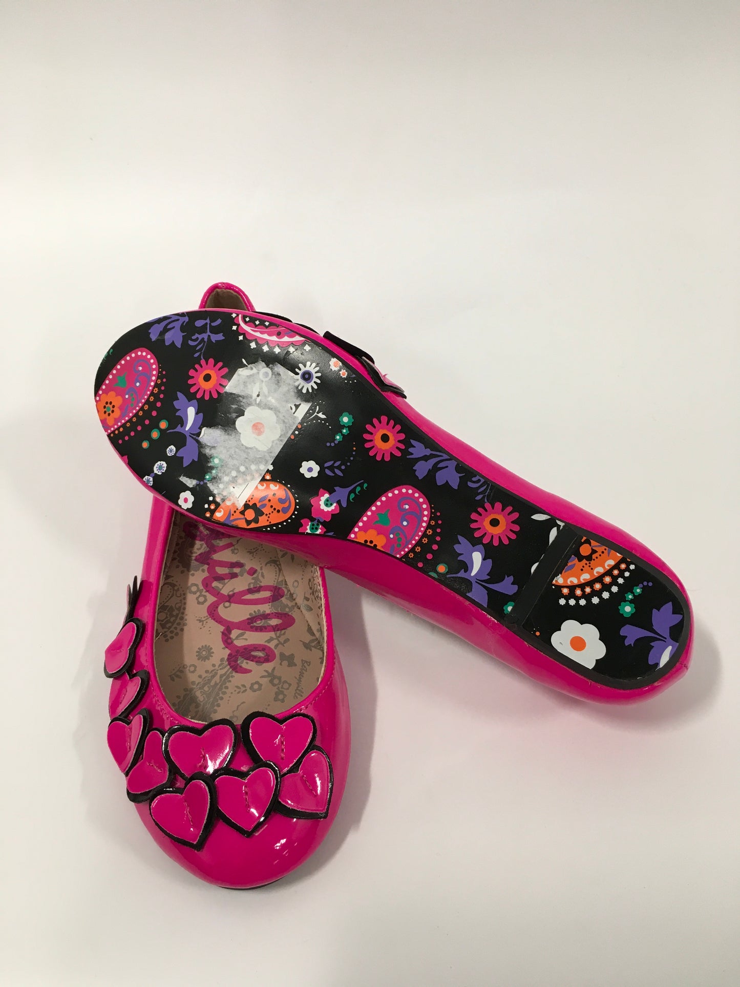 Pink Shoes Flats Betseyville, Size 7.5