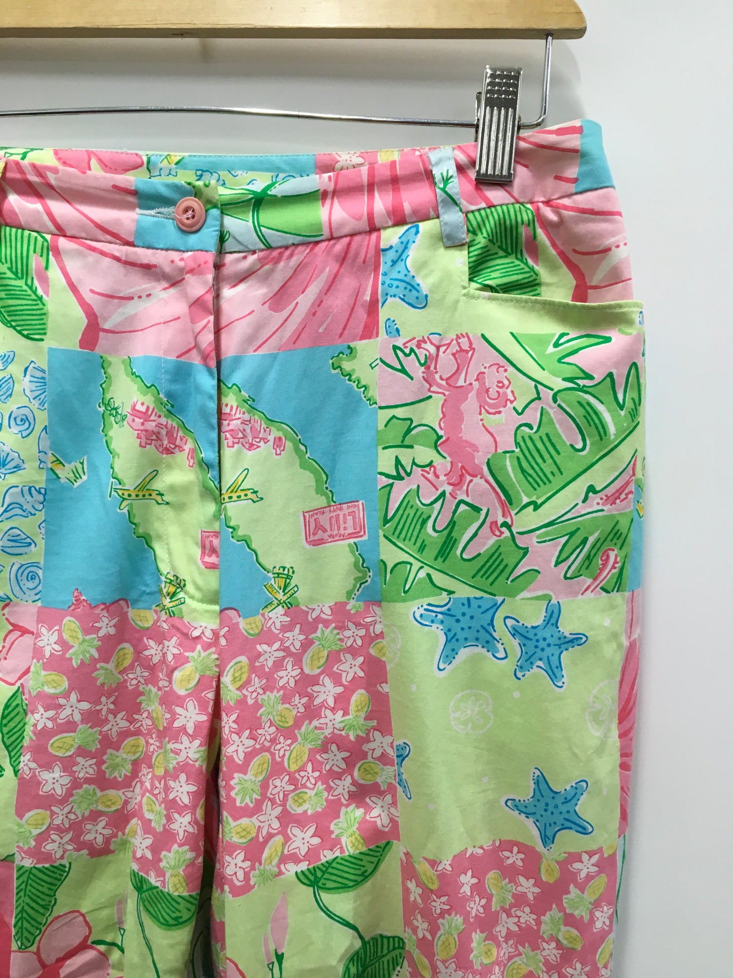 Multi-colored Pants Wide Leg Lilly Pulitzer, Size 8