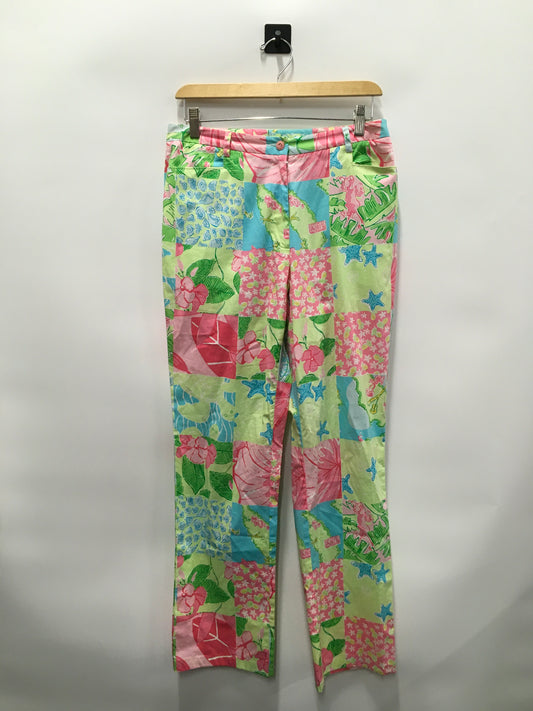 Multi-colored Pants Wide Leg Lilly Pulitzer, Size 8