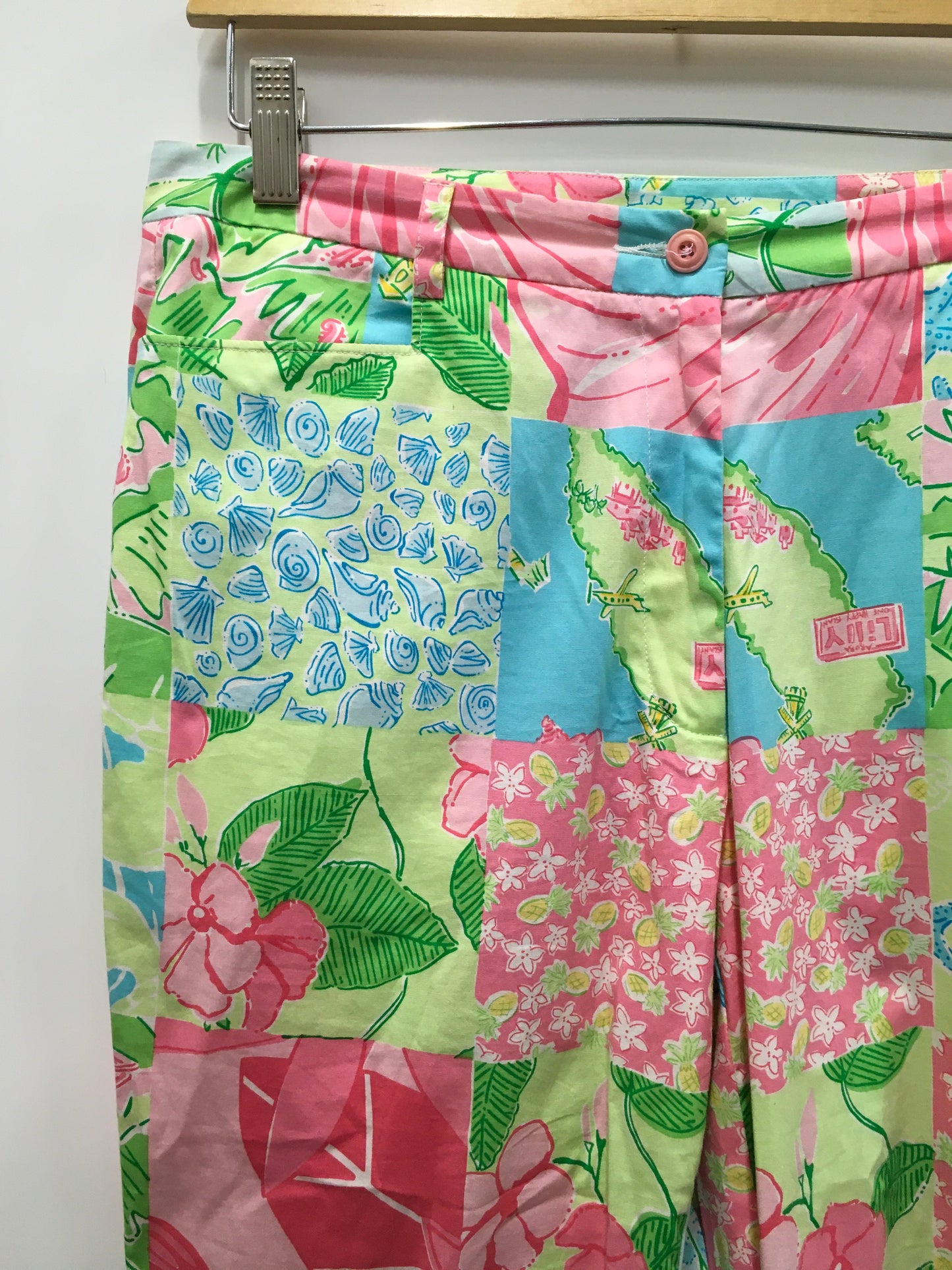 Multi-colored Pants Wide Leg Lilly Pulitzer, Size 8