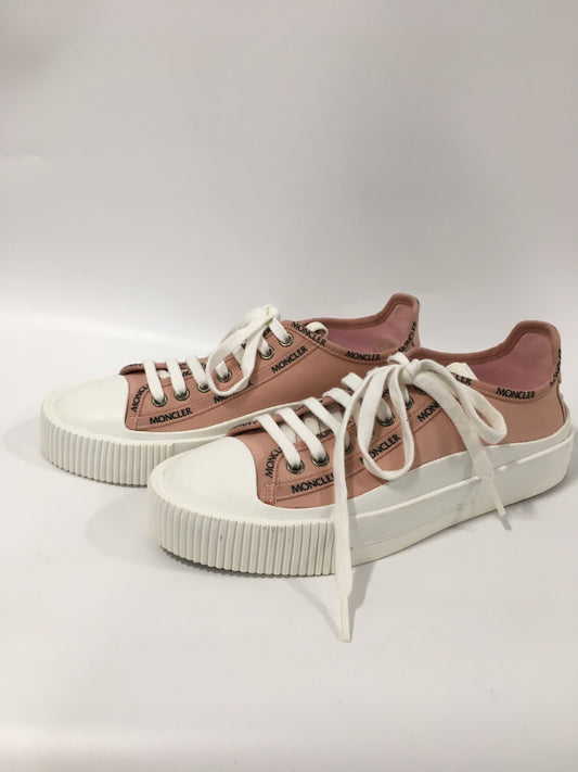 Shoes Designer By Moncler In Peach, Size: 7