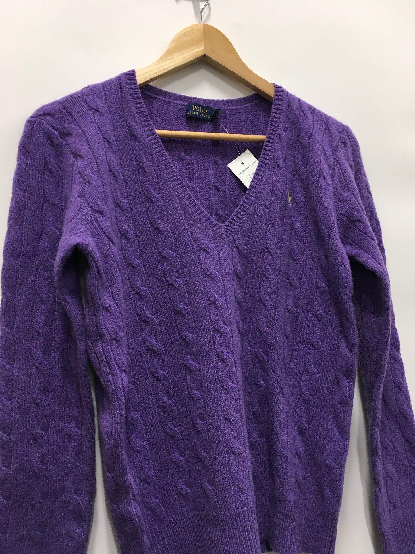 Sweater Cashmere By Polo Ralph Lauren In Purple, Size: M