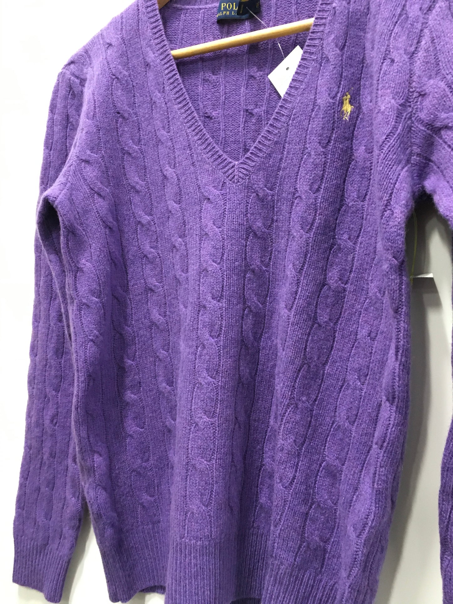 Sweater Cashmere By Polo Ralph Lauren In Purple, Size: M