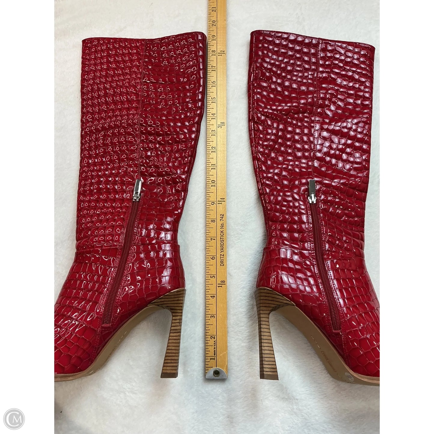 Boots Mid-calf Heels By Vince Camuto In Red, Size: 8