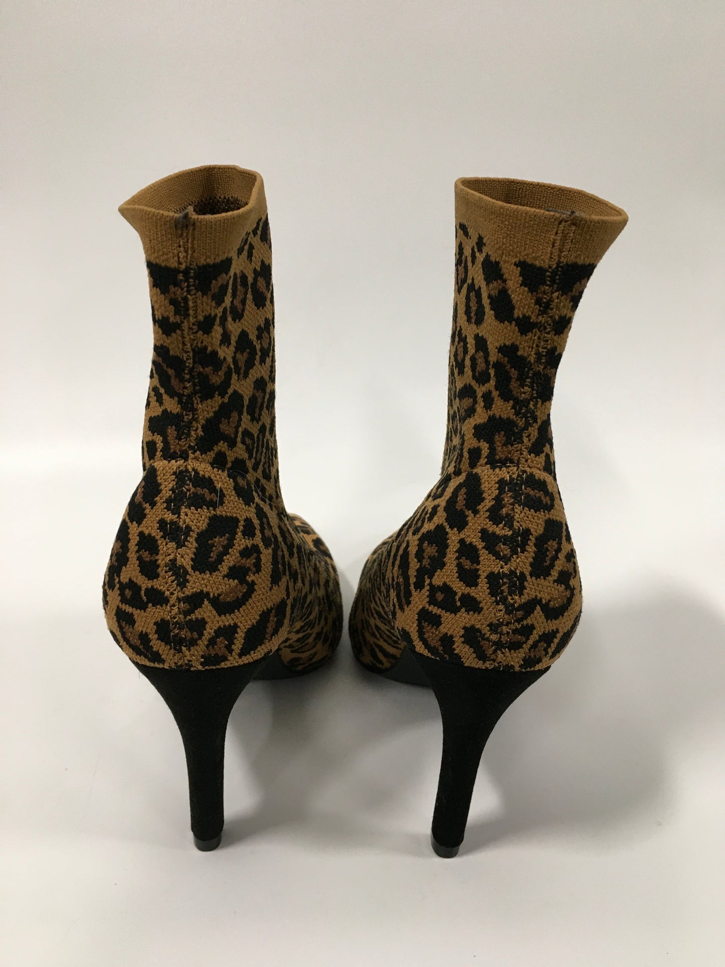 Boots Ankle Heels By Mia In Animal Print, Size: 6.5