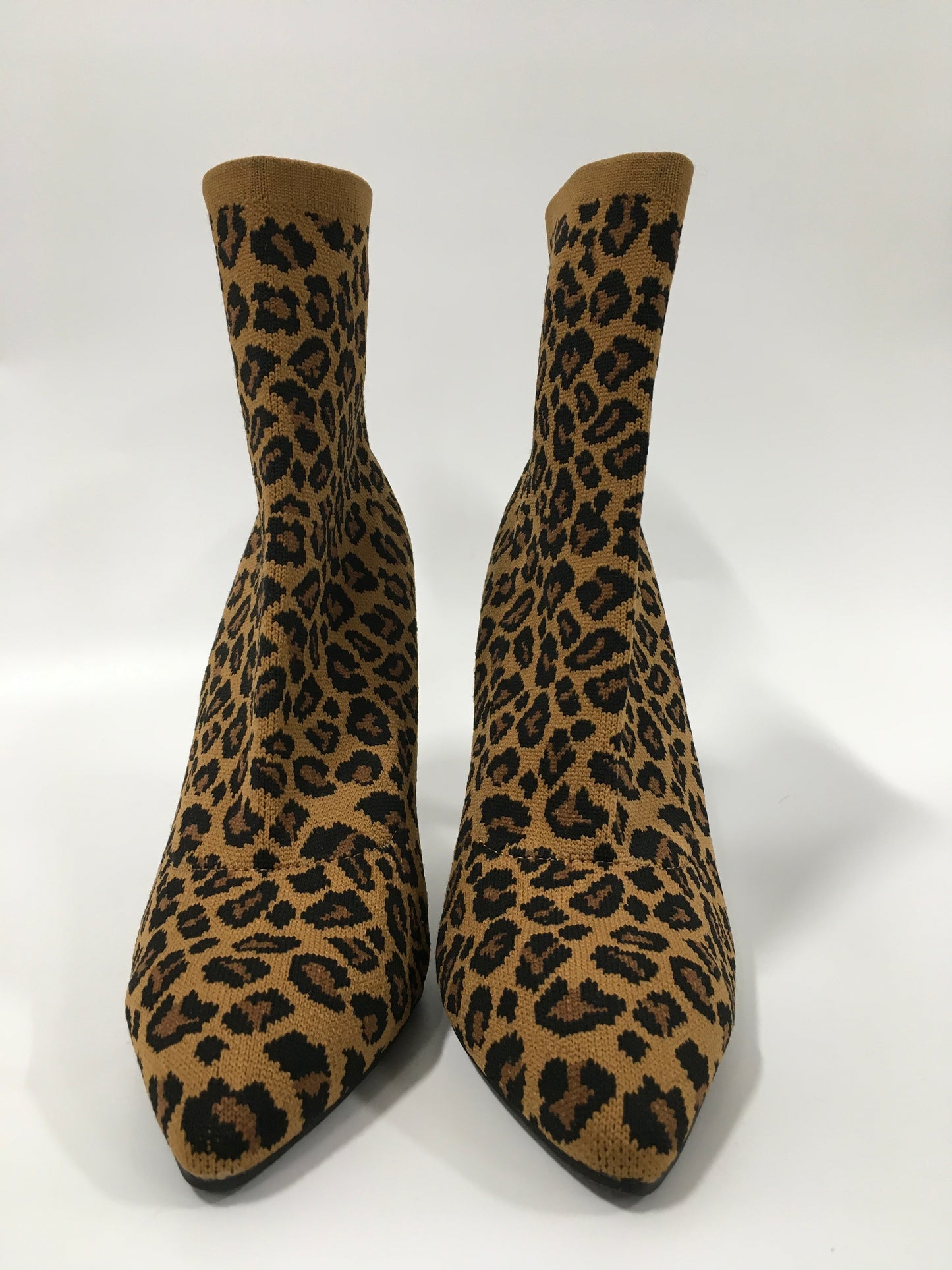 Boots Ankle Heels By Mia In Animal Print, Size: 6.5