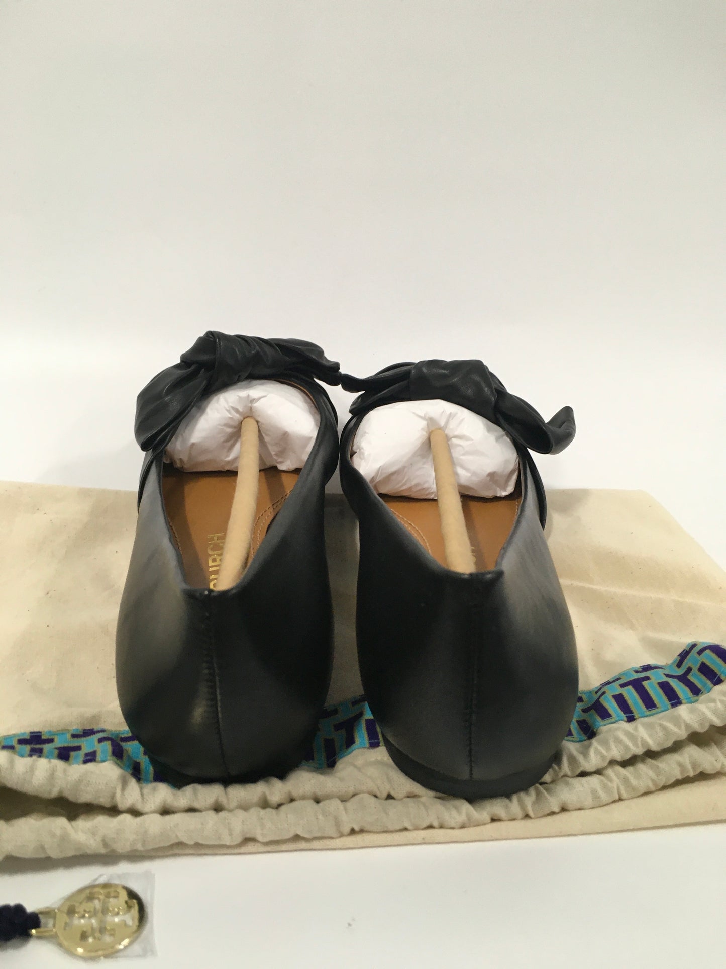 Black Shoes Flats Tory Burch, Size 8