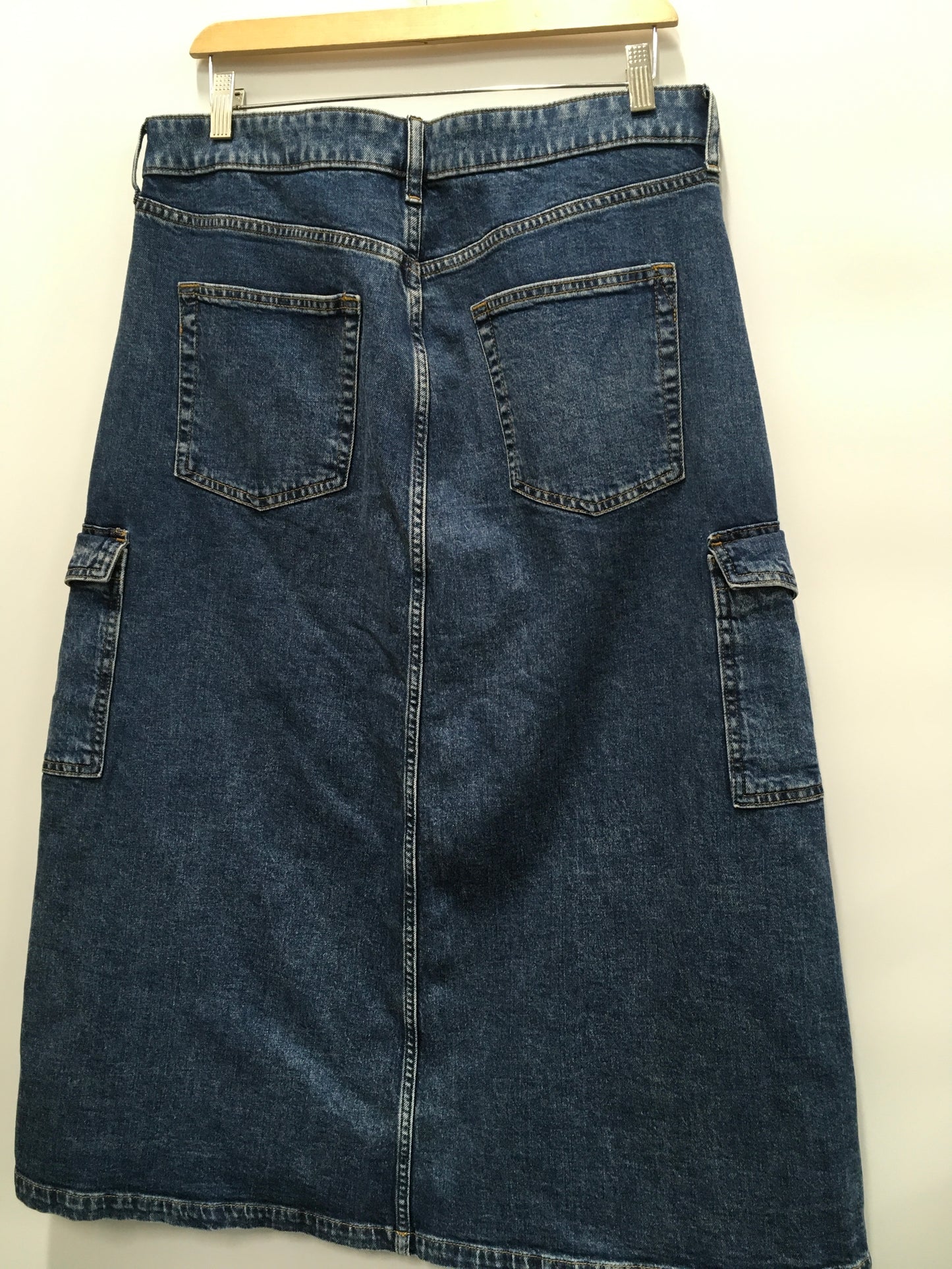 Skirt Maxi By Gap In Blue Denim, Size: 12