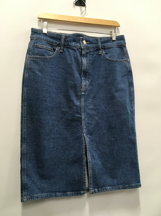 Skirt Maxi By Gap In Blue Denim, Size: 12