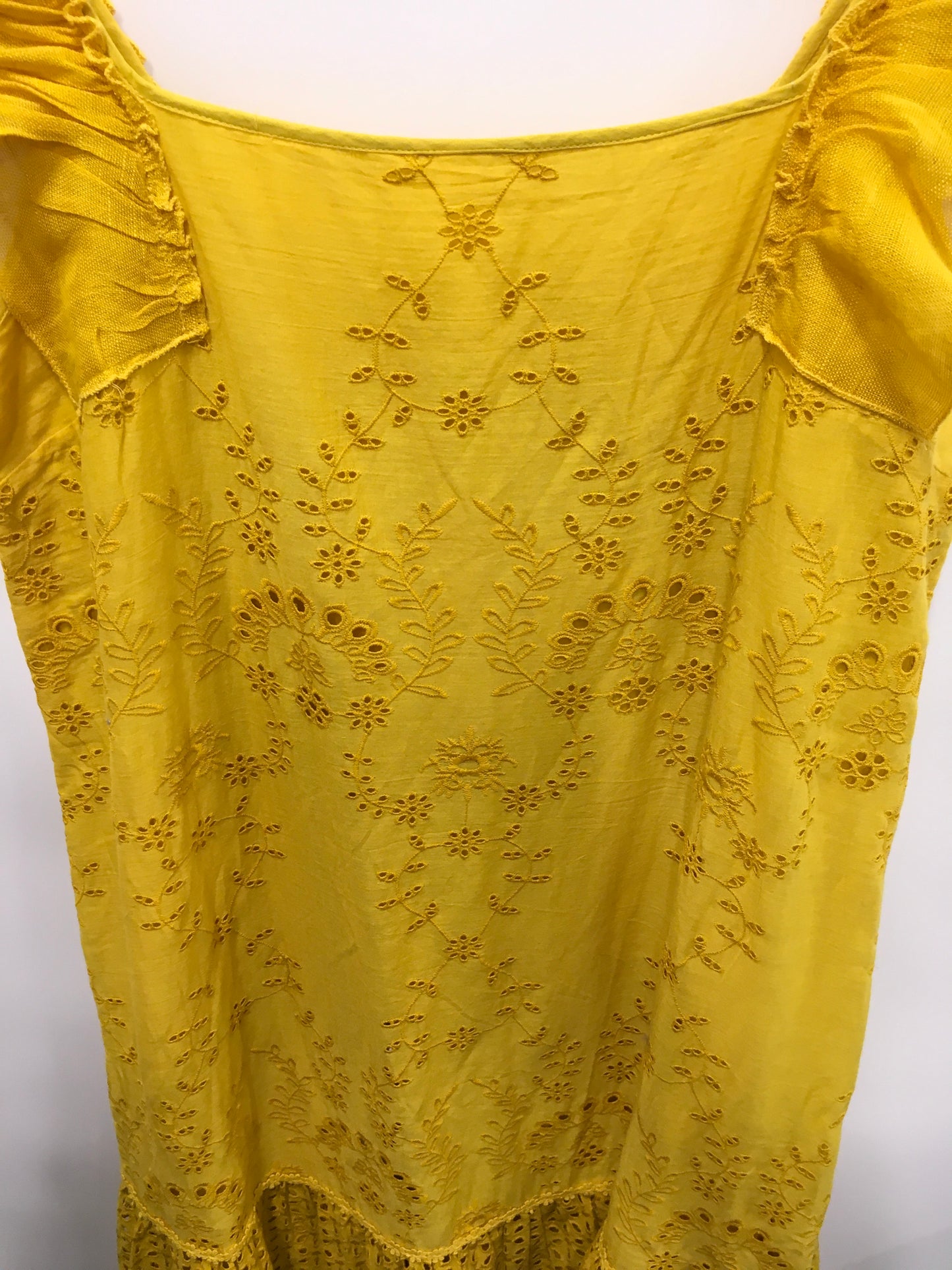 Dress Party Maxi By Anthropologie In Yellow, Size: 8