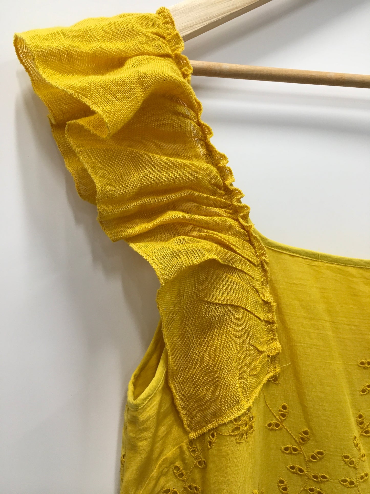 Dress Party Maxi By Anthropologie In Yellow, Size: 8