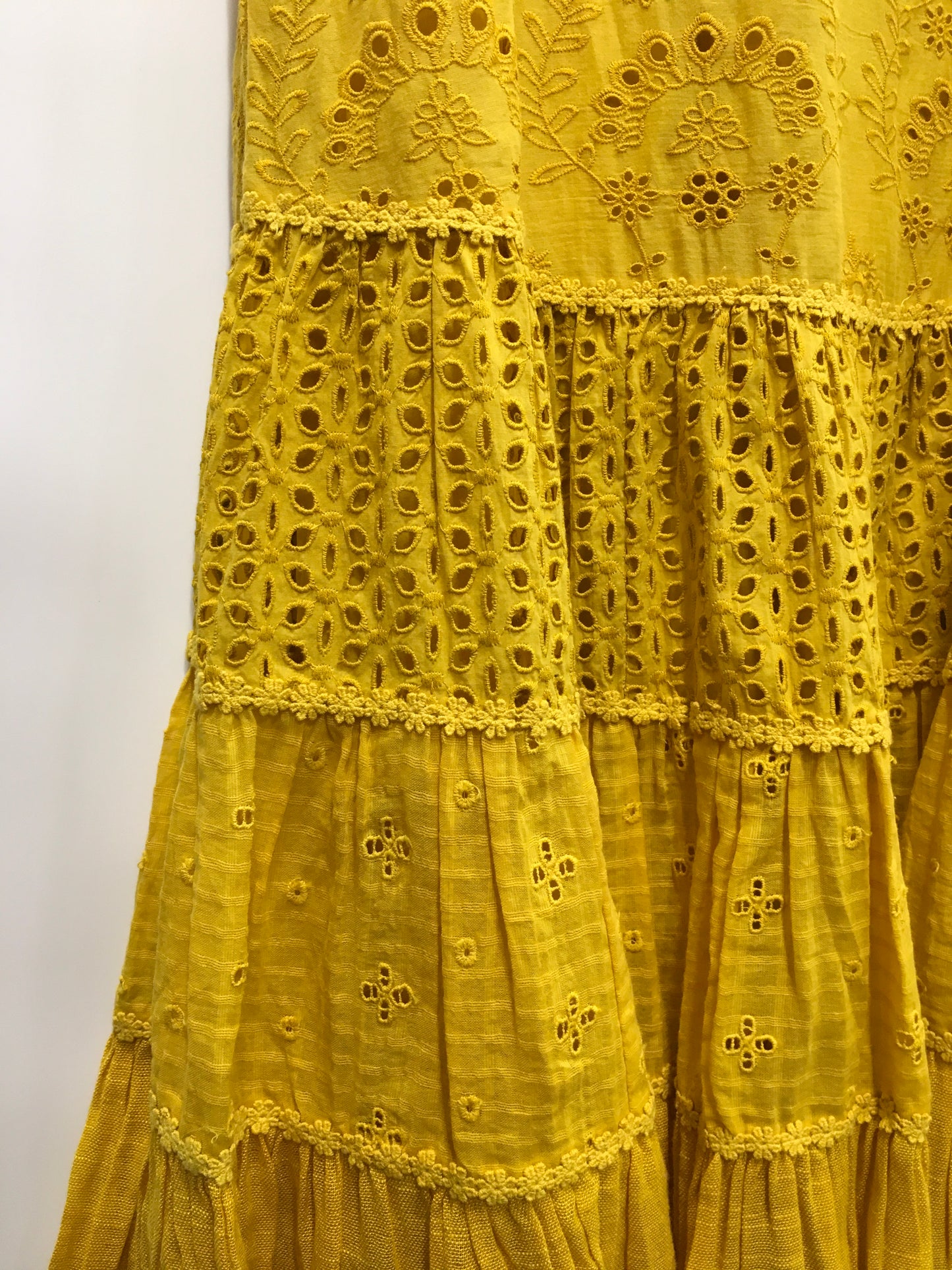 Dress Party Maxi By Anthropologie In Yellow, Size: 8