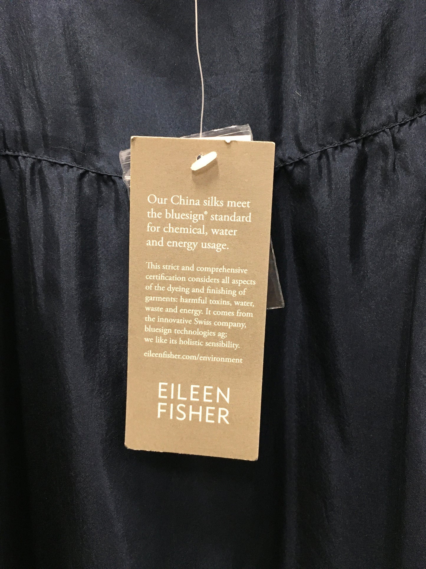 Dress Party Maxi By Eileen Fisher In Navy, Size: Sp