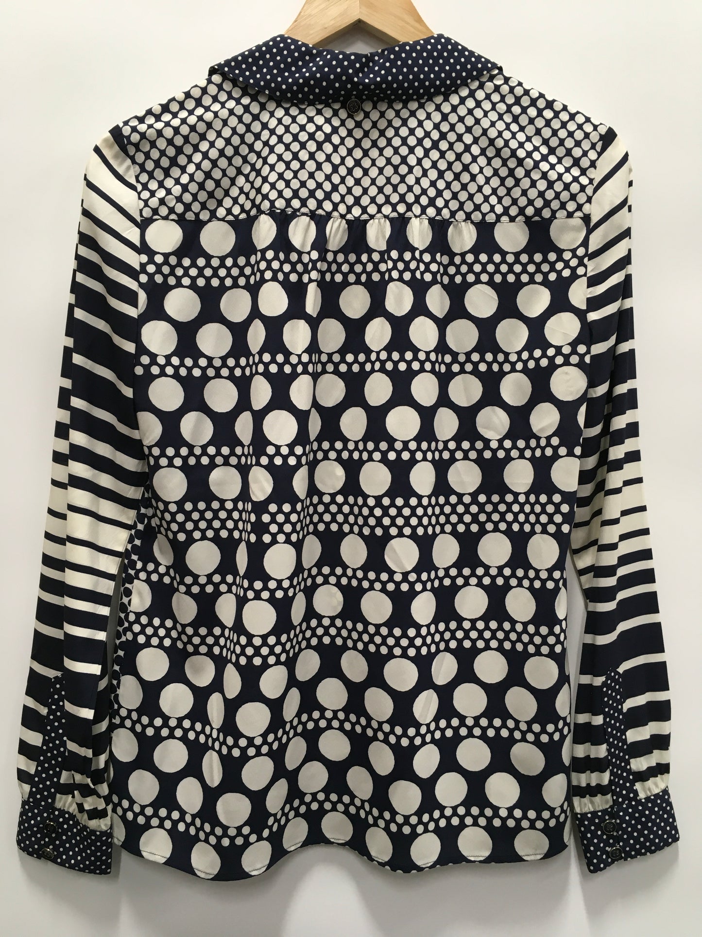 Blouse Designer By Tory Burch In Navy, Size: S