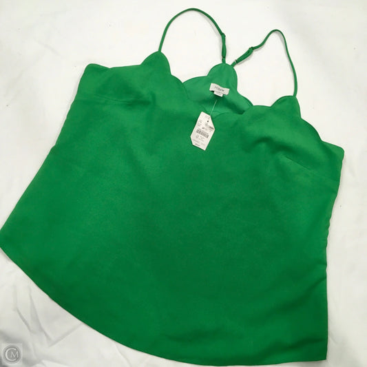 Top Sleeveless By J. Crew In Green, Size: 14