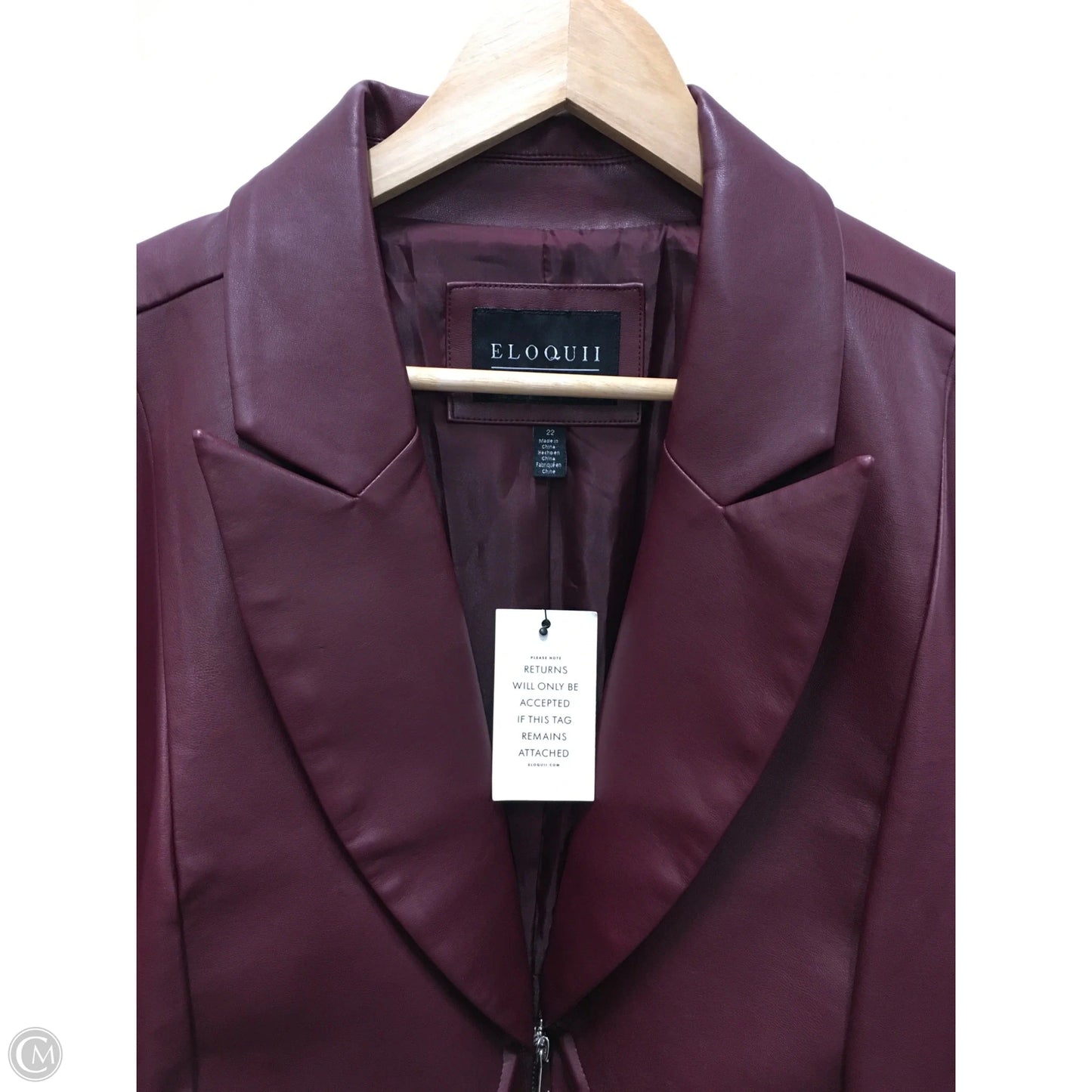 Jacket Other By Eloquii In Red, Size: 22