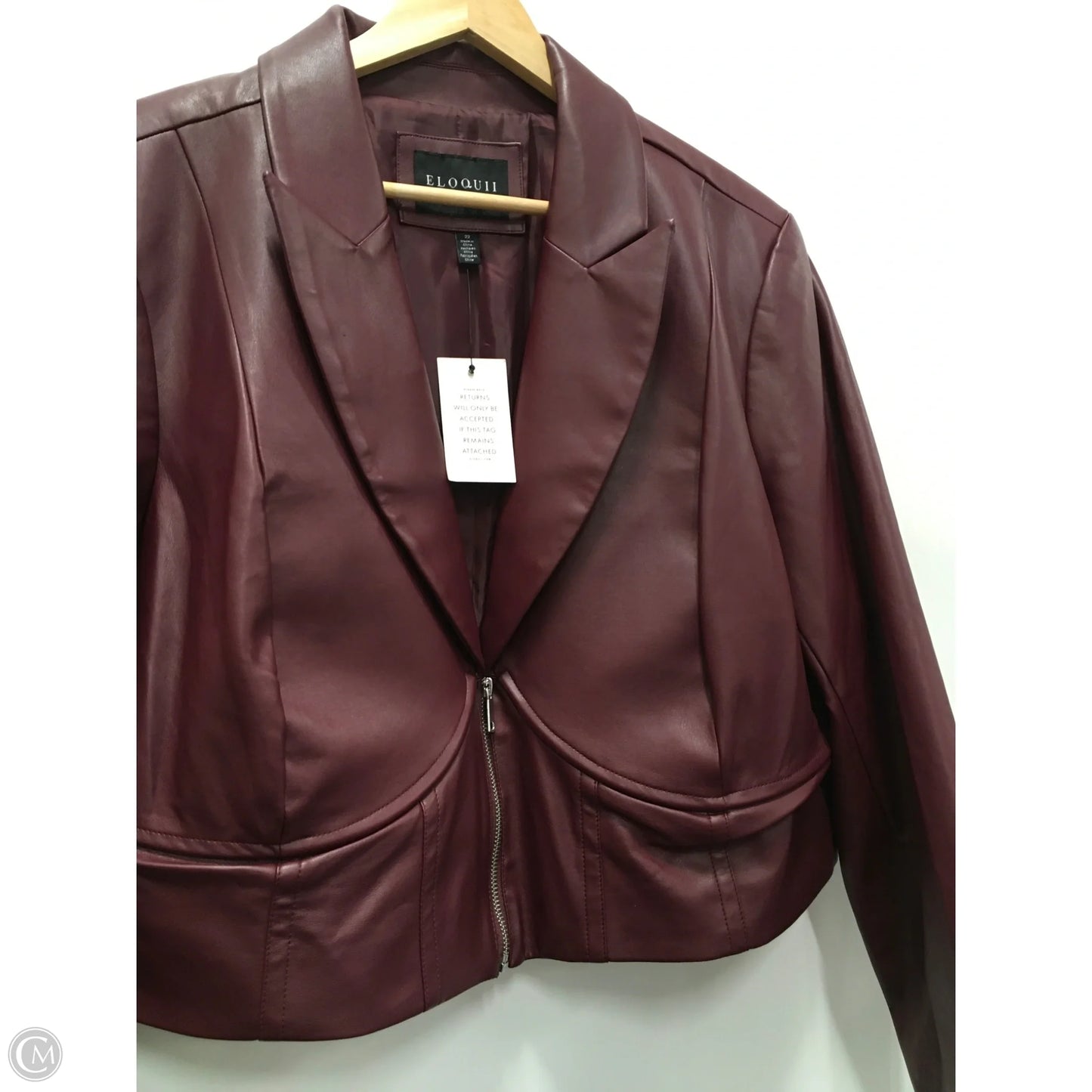 Jacket Other By Eloquii In Red, Size: 22