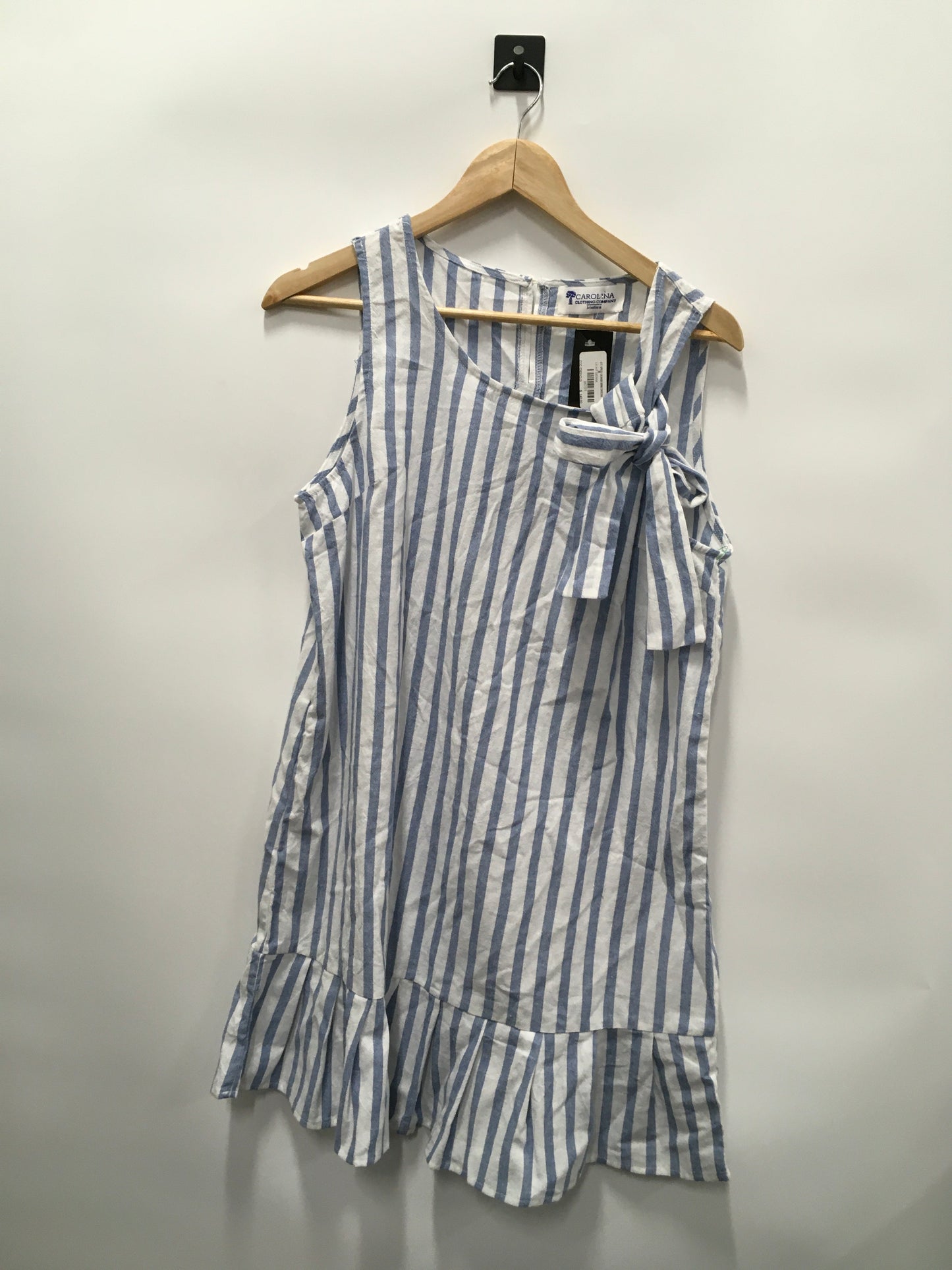 Blue & White Dress Casual Short Carolina Belle, Size M