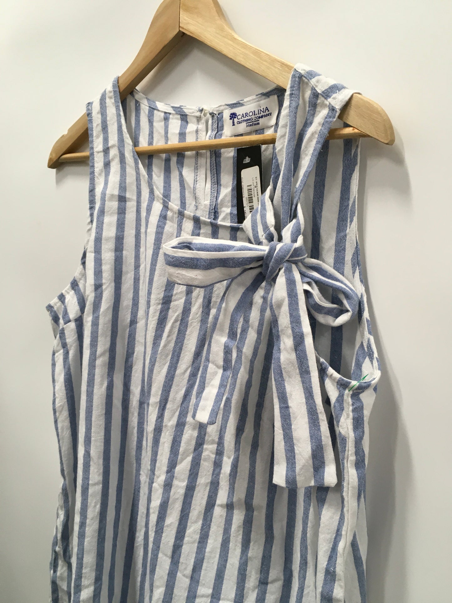 Blue & White Dress Casual Short Carolina Belle, Size M