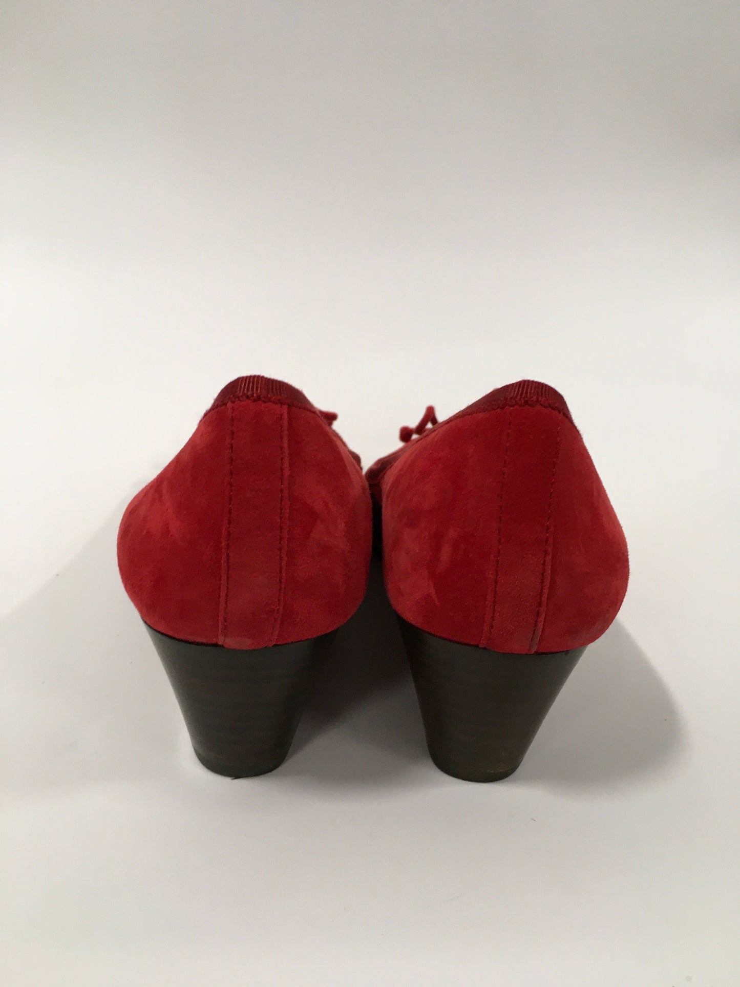 Red Shoes Heels Wedge Tory Burch, Size 8.5