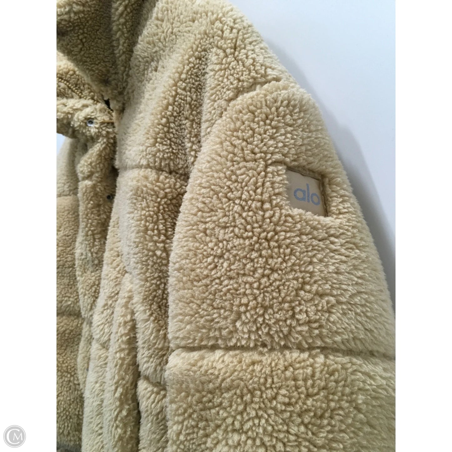 Coat Faux Fur & Sherpa By Alo In Tan, Size: M