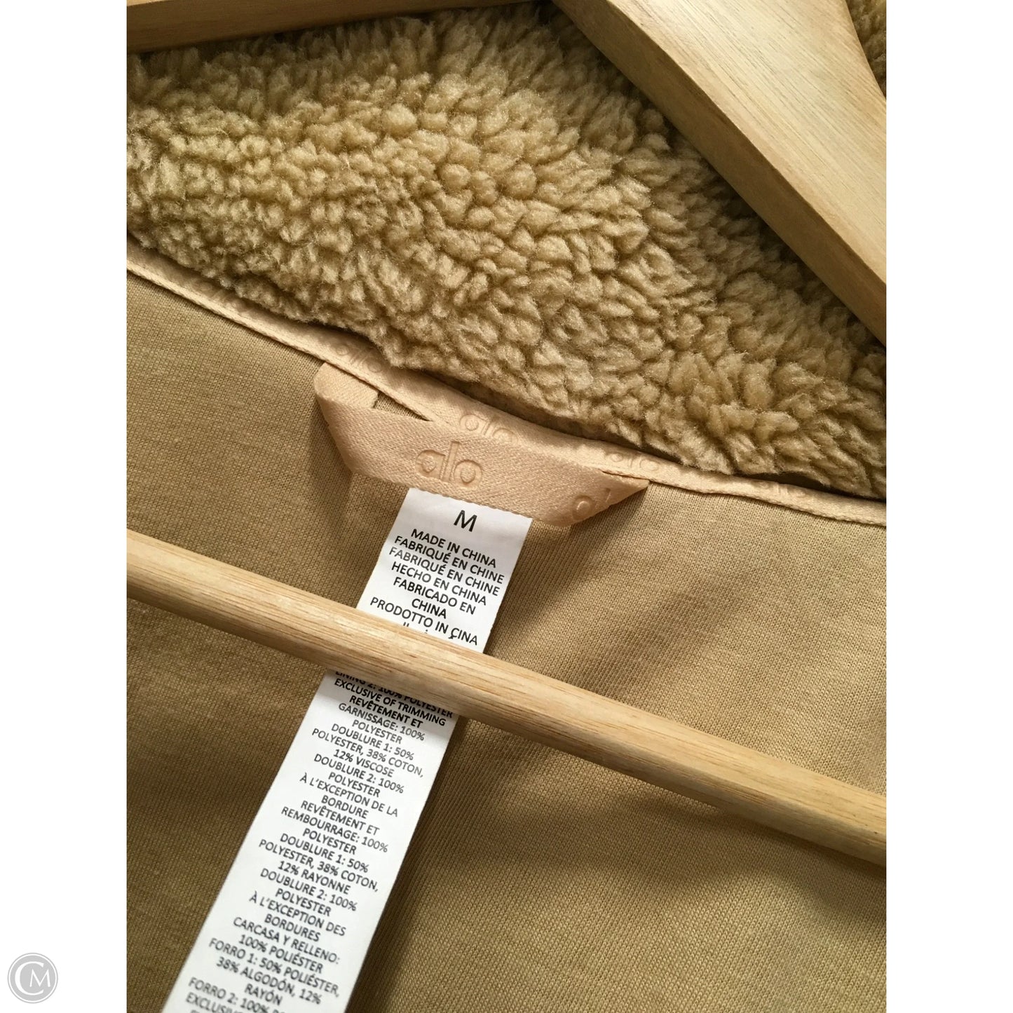 Coat Faux Fur & Sherpa By Alo In Tan, Size: M