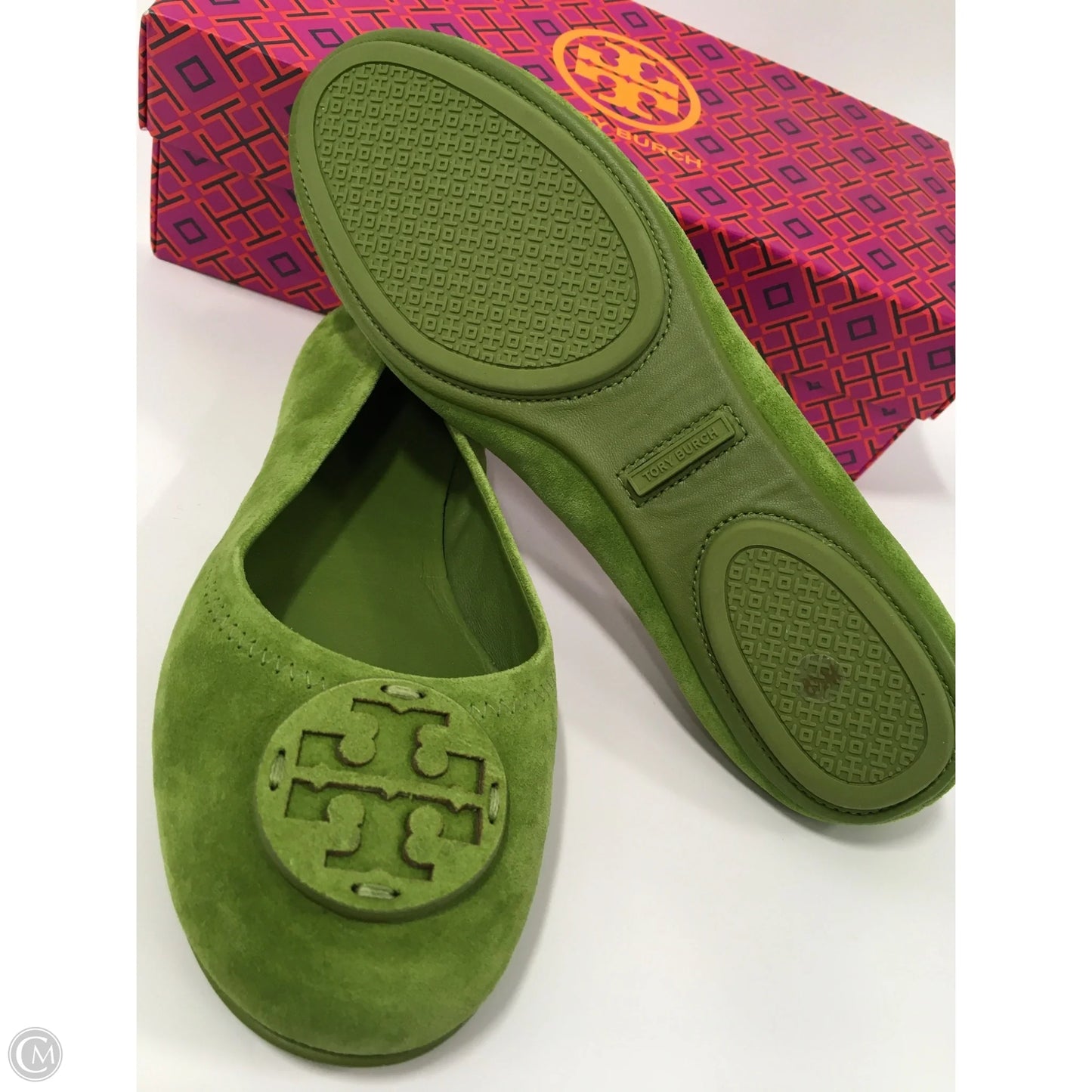 Shoes Designer By Tory Burch In Green, Size: 8.5