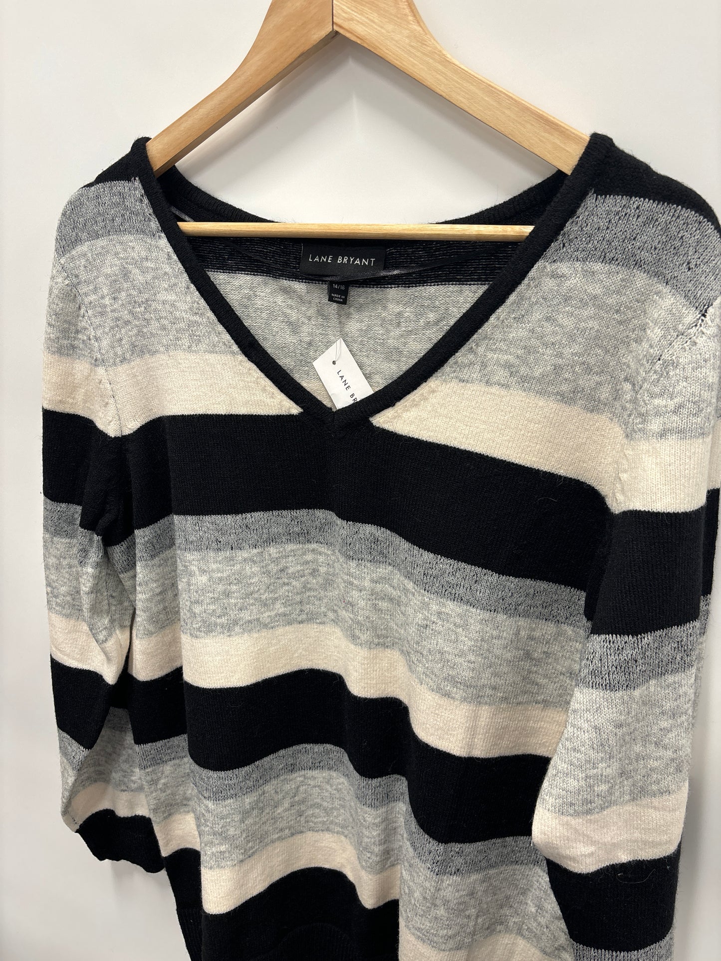 Sweater By Lane Bryant In Striped Pattern, Size: Xl