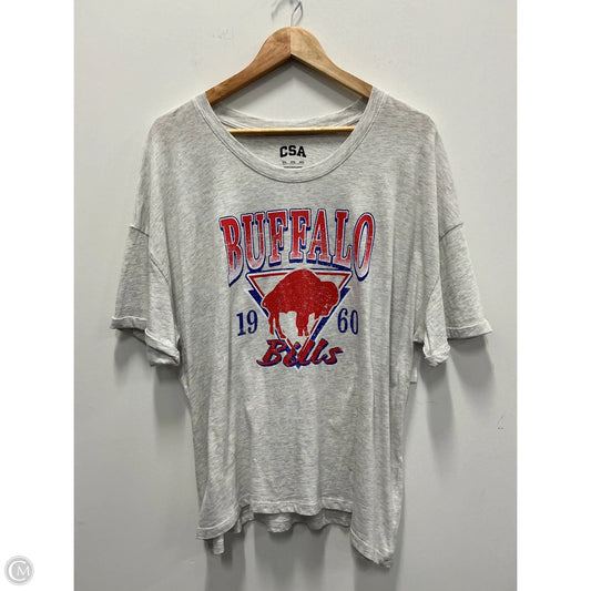 Top Short Sleeve By Clothes Mentor In Grey, Size: 2x