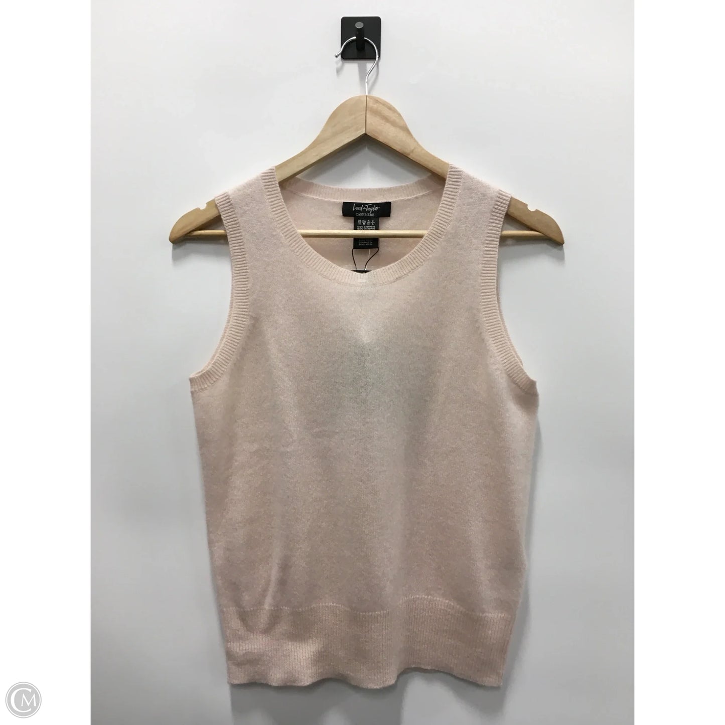 Vest Sweater Cashmere By Lord And Taylor In Pink, Size: M