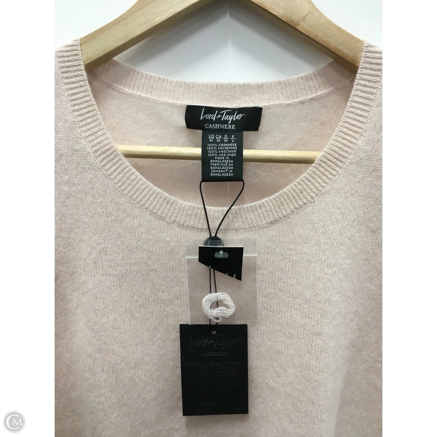 Vest Sweater Cashmere By Lord And Taylor In Pink, Size: M