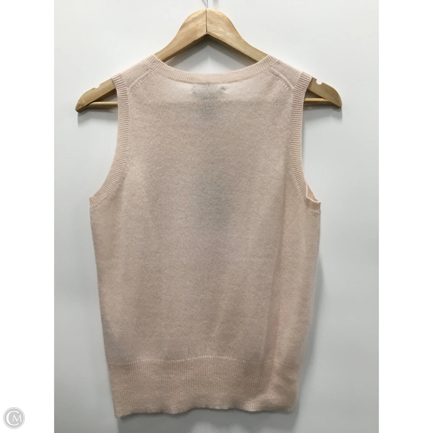 Vest Sweater Cashmere By Lord And Taylor In Pink, Size: M