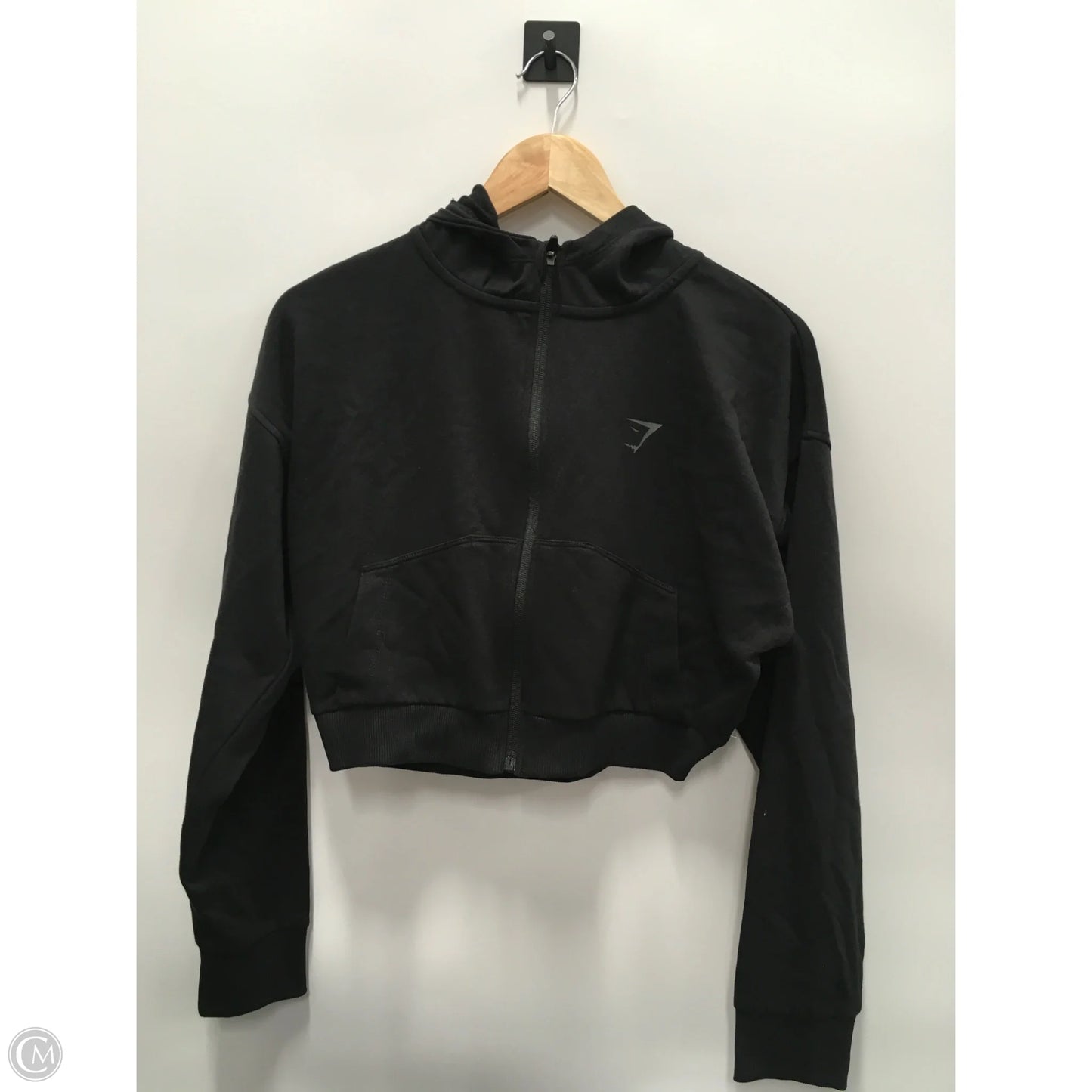 Athletic Sweatshirt Hoodie By Gym Shark In Black, Size: M