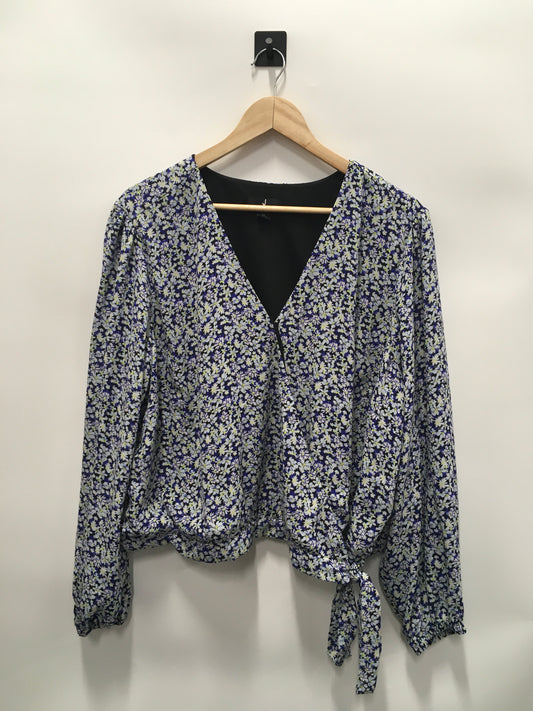 Top Long Sleeve By Jason Wu In Floral Print, Size: 2x