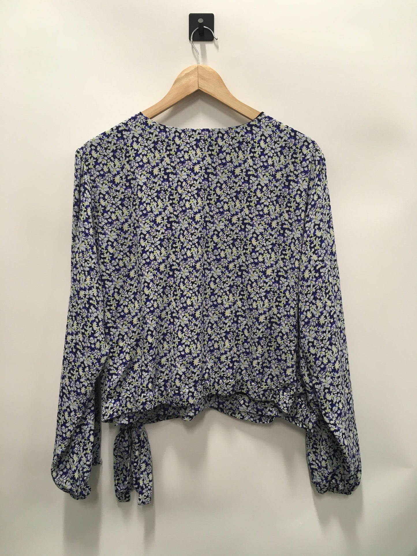 Top Long Sleeve By Jason Wu In Floral Print, Size: 2x