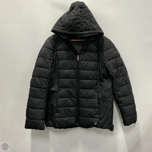 Coat Puffer & Quilted By Spyder In Black, Size: Xl