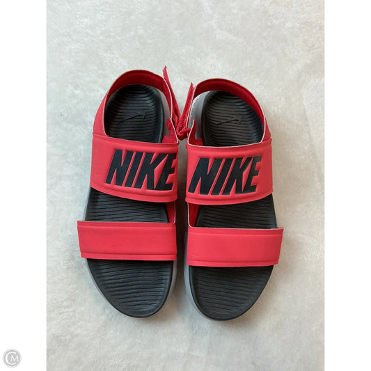 Sandals Flats By Nike In Red, Size: 7