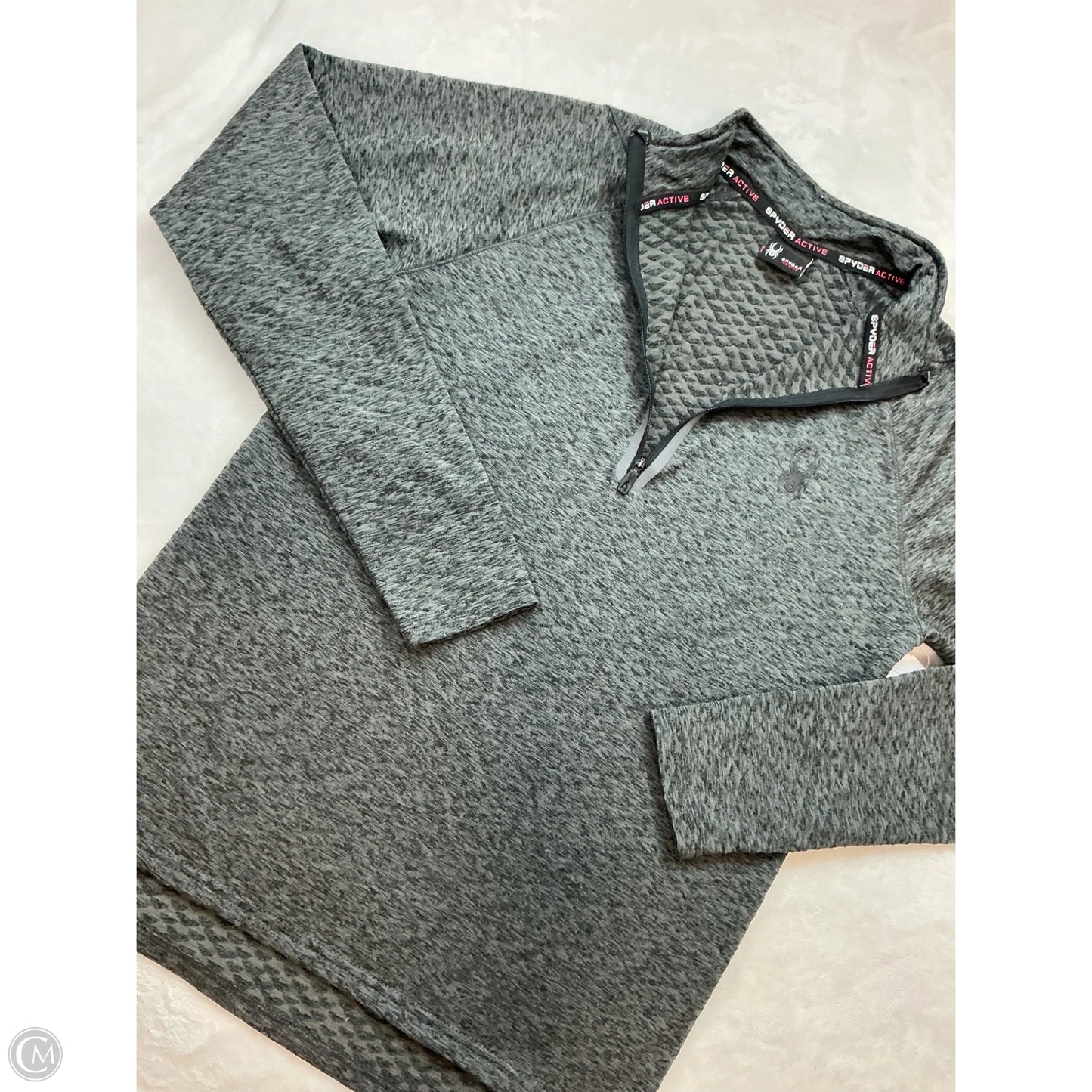 Athletic Jacket By Spyder In Grey, Size: M